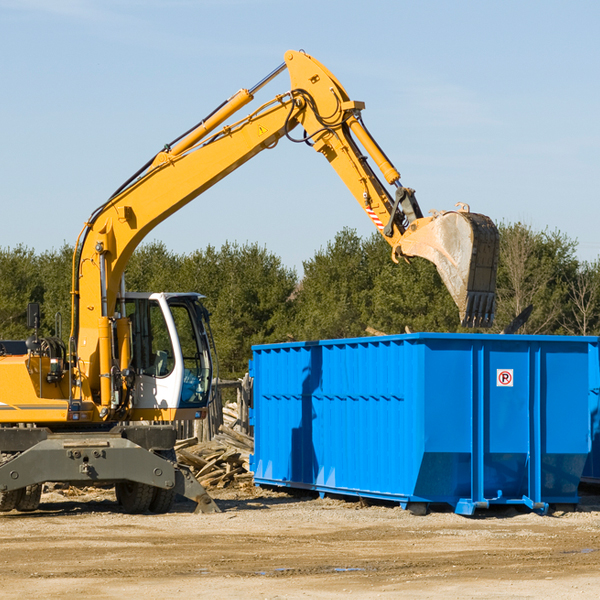 are there any restrictions on where a residential dumpster can be placed in Cheshire